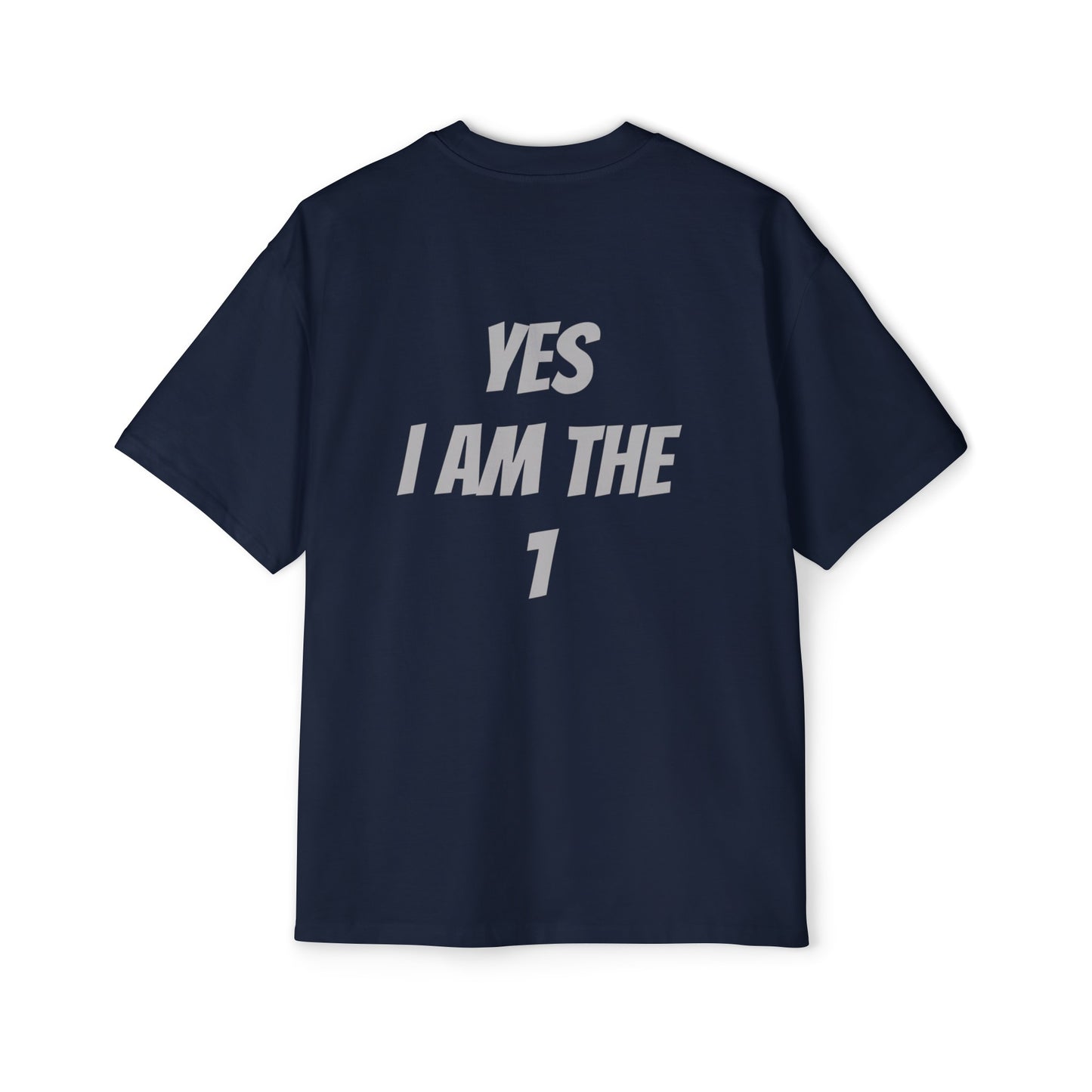 RoarWave: 'YES I AM THE 1' Luxe Oversized Fashion Apparel (for Men and Women). 100% Quality Carded Ultra-Soft Cotton. Designer Fashion.