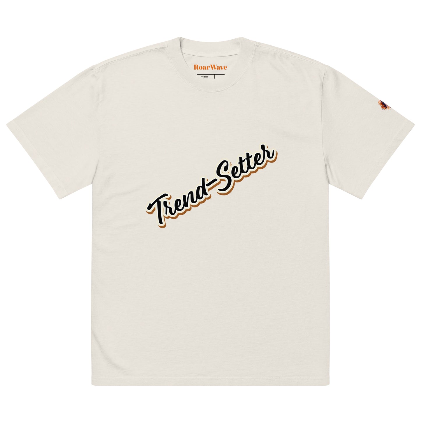 RoarWave: Luxe Oversized T-Shirt: 100% Carded Feather-Soft Cotton, Exquisite Finish, Designer Fashion.