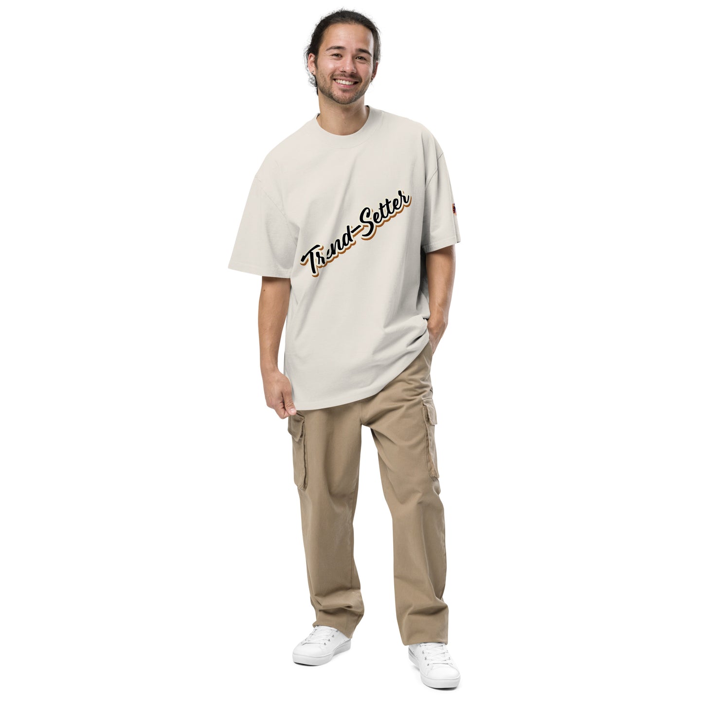 RoarWave: Luxe Oversized T-Shirt: 100% Carded Feather-Soft Cotton, Exquisite Finish, Designer Fashion.