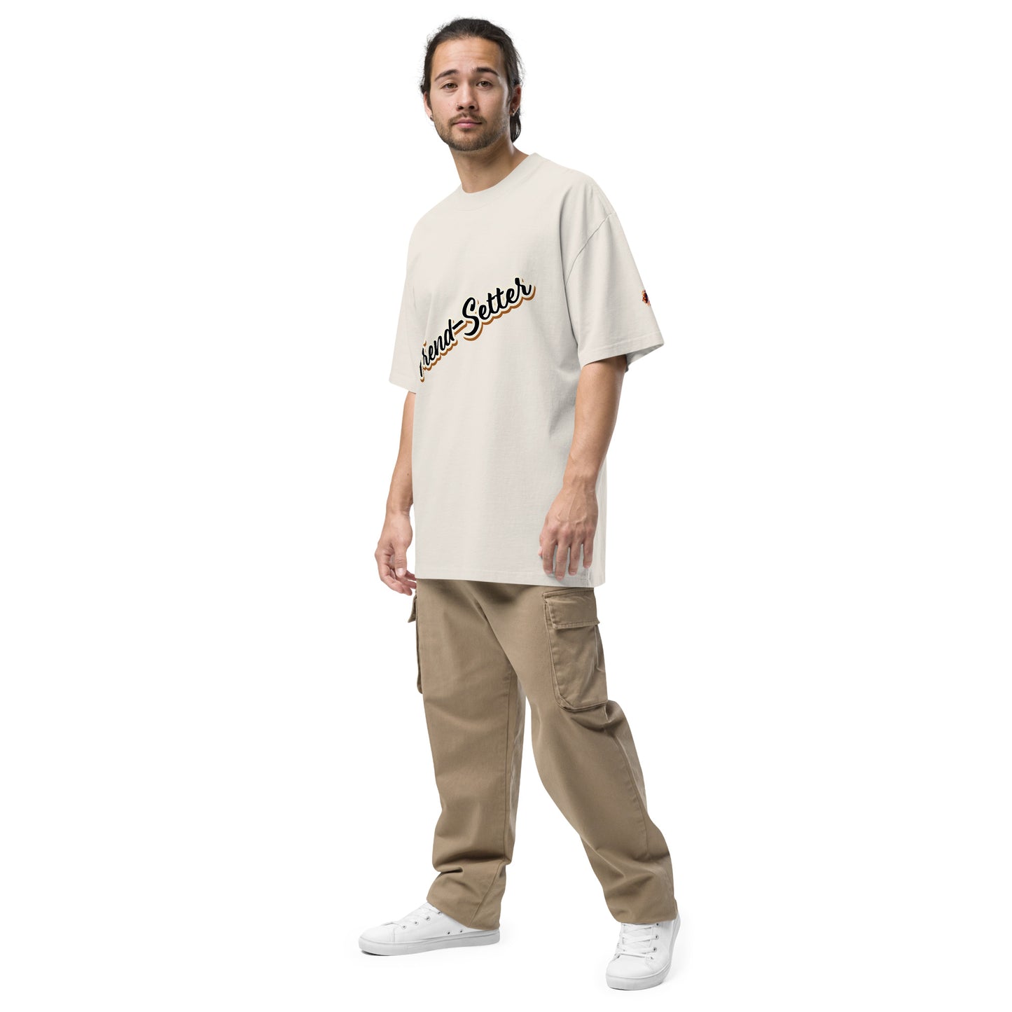 RoarWave: Luxe Oversized T-Shirt: 100% Carded Feather-Soft Cotton, Exquisite Finish, Designer Fashion.